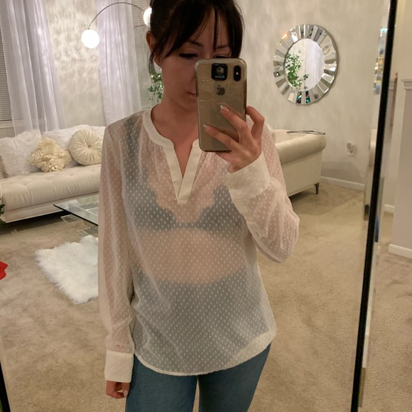 Express Sheer Top - Picture 3 of 5